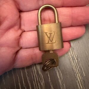 Louis Vuitton Brass Padlock with Key